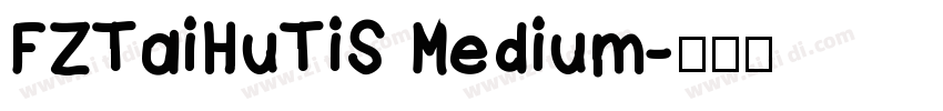 FZTaiHuTiS Medium字体转换